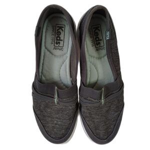 KEDS Ortholite Slip On Sneakers 6 Women's Charcoal Grey Comfort Athletic Shoes